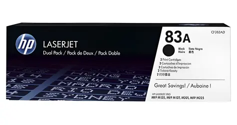 HP CF283AD černá / Tonerová kazeta / 2 ks / 1500 stran / pro HP LaserJet Pro M127, M201