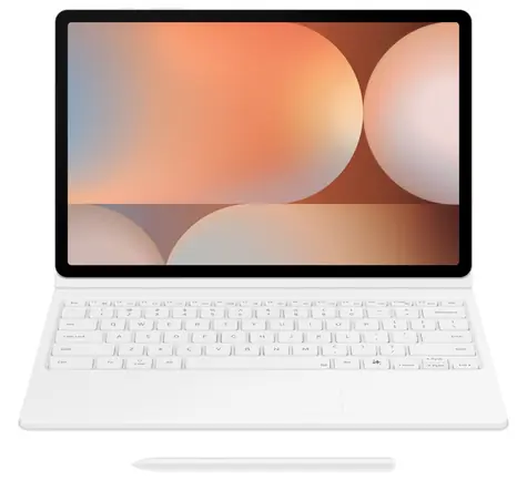 Samsung Ochranný kryt bílý / s klávesnicí a touchpadem / Tab S10+ / S9+ / S9 FE+
