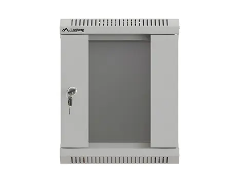 Lanberg WF11-3306-10S šedá / Nástěnný rack / 10