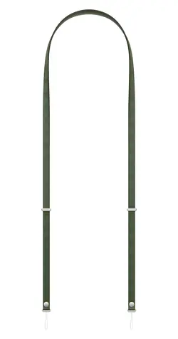 Apple Crossbody Strap zelená / Popruh / iPhone / recyklovaná PET vlákna / nastavitelný 1080–2080 mm