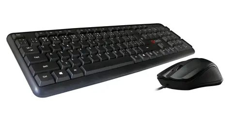 C-TECH KBM-102 černá / Set klávesnice + myš / CZ + SK layout / USB / 1200 DPI