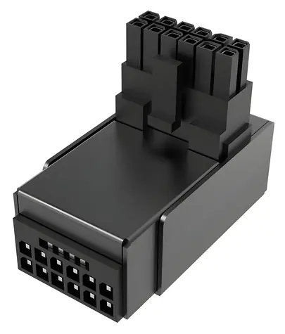 AKASA G-Nexus P16 Plus černá / Napájecí redukce / 12+4-pin 90° / 600 W