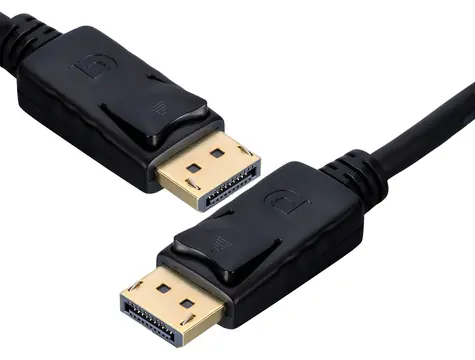 PremiumCord DisplayPort 1.4 přípojný kabel M-M 5 m černá / Video kabel / 8K 60Hz / 32,4 Gb/s / zlacené konektory