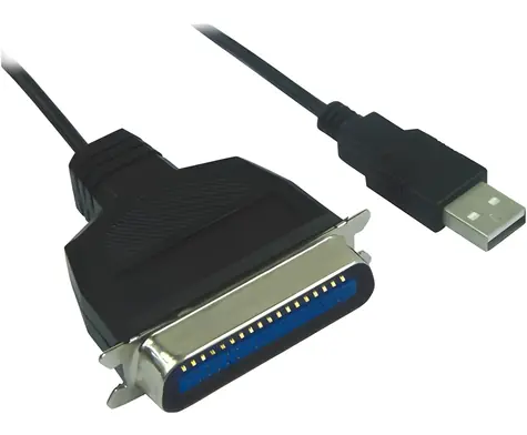 PremiumCord USB na LPT CEN36M / Převodníkový kabel / USB-A - Centronics 36pin / 1,5 m / USB 1.1