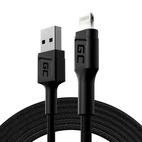 Green Cell GC Ray KABGC12 černá / Datový kabel / USB-A - Lightning / 2 m