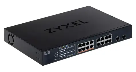ZyXEL XMG1915-18EP / Switch / 16x 2,5GbE / 8x PoE++ 802.3bt / 2x 10G SFP+ / 180W PoE