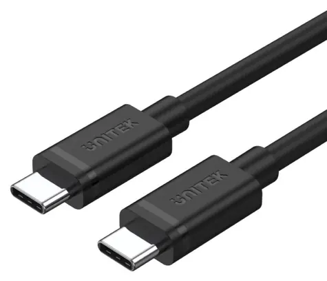 Unitek Y-C477BK01-2M černá / Kabel / USB-C - USB-C / USB 3.2 Gen 1 / 5 Gbit/s / 60 W