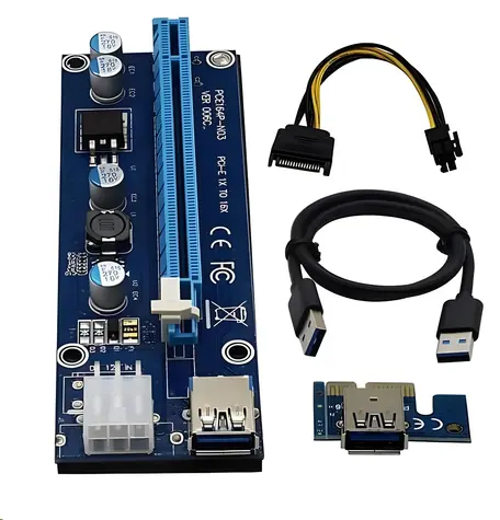 C-TECH RC-PCIEX-01C / Riser kabel PCIe / x1, x4, x8, x16