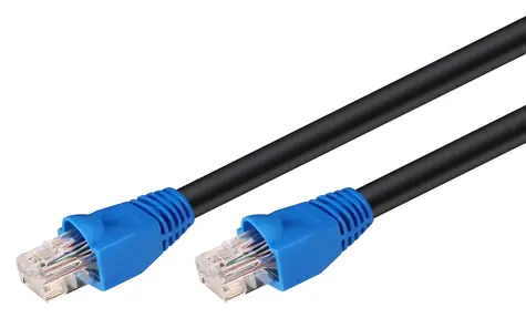MicroConnect CAT6 U/UTP OUTDOOR 5m černá / Patch kabel