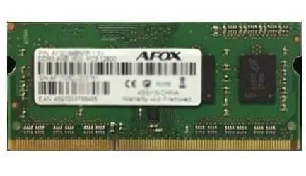 AFOX 8GB (1x8GB) 1600 MHz / Operační paměť SO-DIMM / DDR3L / 1,35 V