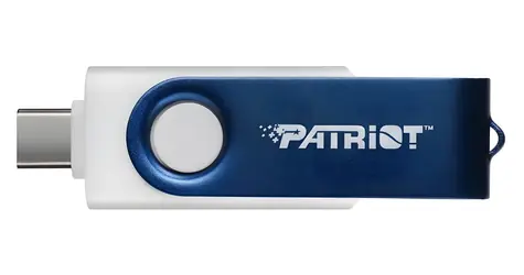 Patriot Xporter X550 64GB bílá / Flash Disk / USB-A + USB-C / USB 3.2 Gen 1 / 80 MB/s