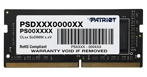 Patriot 8GB / Operační paměť / DDR4 / SO-DIMM / 3200 MHz / CL22 / 1.2 V