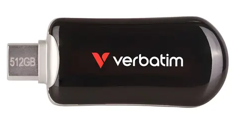 Verbatim Plectra 512GB černá / Flash disk / USB-C 3.2 Gen 1 / až 100 MB/s
