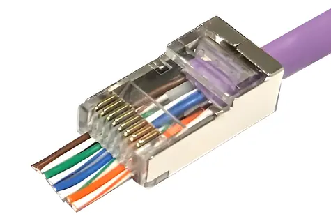 MicroConnect Modular EZ Plug / Konektor RJ-45 / 8P8C / stříbrná