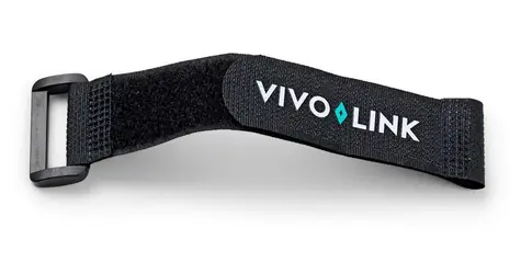 VivoLink Velcro kabelová páska černá / Stahovací páska / 200 mm / 25 kusů