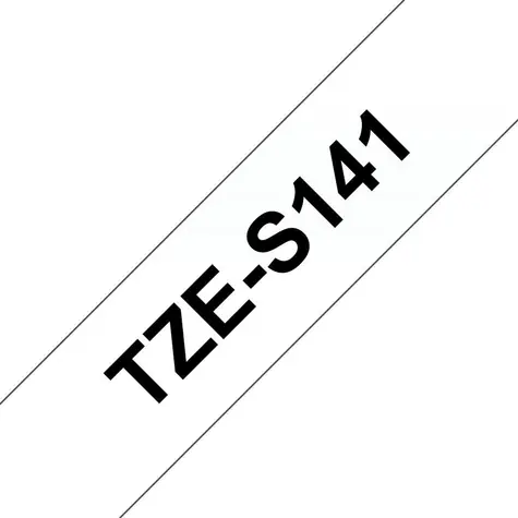 Brother TZeS141 / Páska do tiskárny štítků / průsvitná, černý tisk / 18 mm / 8 m / laminovaná / silně lepící