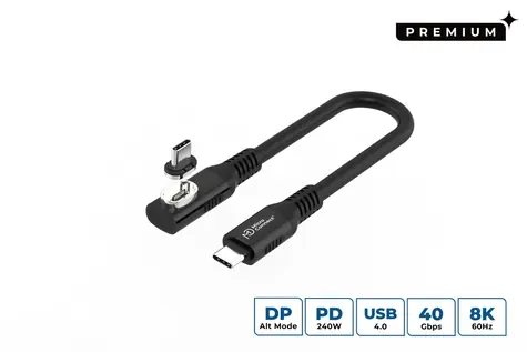 MicroConnect USB-C - USB-C černá / Kabel / 0,15 m