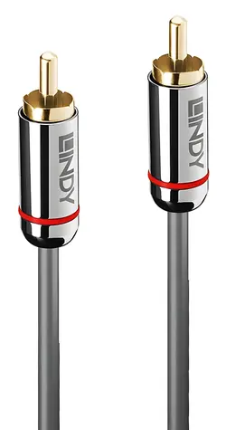 Lindy Cromo RCA-RCA antracitová 3 m / Audio kabel / Digitální / Propojovací