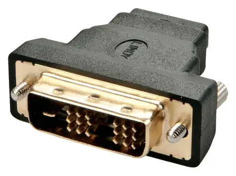 Lindy černá / Adaptér / HDMI-A (F) / DVI-D (M)