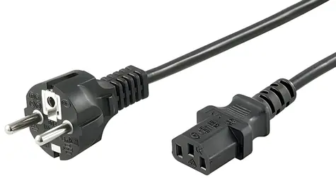 MicroConnect Power Cord CEE 7/7 - C13 1,8m černá / Napájecí kabel / 250 V / 10 A
