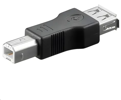 MicroConnect adaptér USB A (F) - USB B (M) černá / Redukce USB