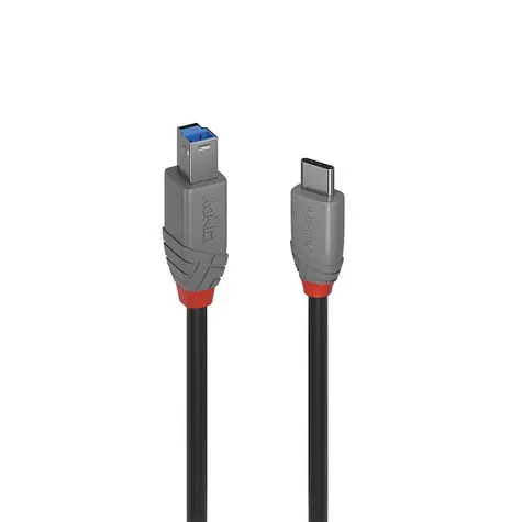 Lindy USB-C 2 m černá / USB kabel / USB 3.2 / USB-C - USB B
