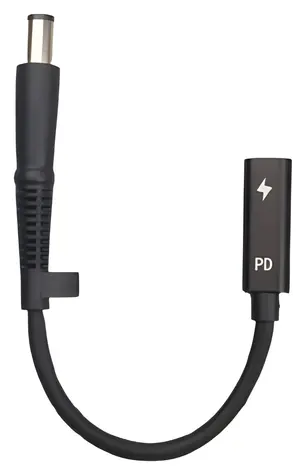 CoreParts USB-C na 7,4 x 5 mm černá / Napájecí adaptér pro HP notebooky / Výstup 2,5 A