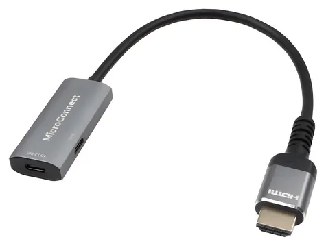 MicroConnect HDMI - USB-C černá / Redukce / 0,2 m
