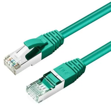 MicroConnect CAT6 S/FTP zelená / Síťový kabel / RJ-45 / 0,15 m / LSZH