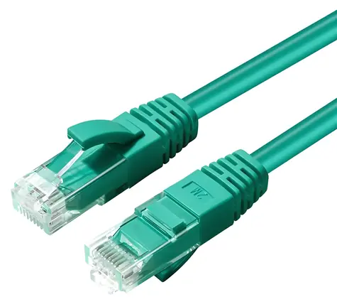 MicroConnect CAT6a U/UTP 0.15m zelená / LSZH