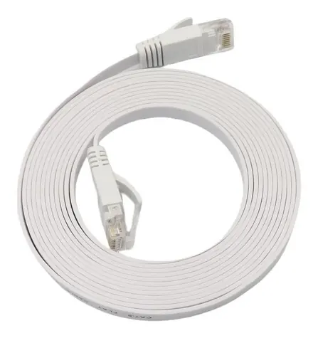 MicroConnect CAT6a U/UTP FLAT 1m bílá / Patch kabel