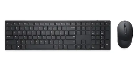 DELL KM5221W US Int černá / Set bezdrátové klávesnice a myši / US International layout / USB přijímač 2.4GHz