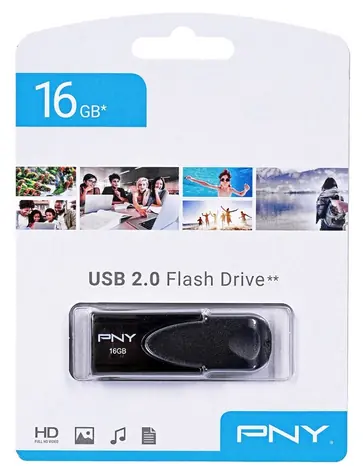 PNY Attaché 4 16GB černá / Flash disk / USB 2.0