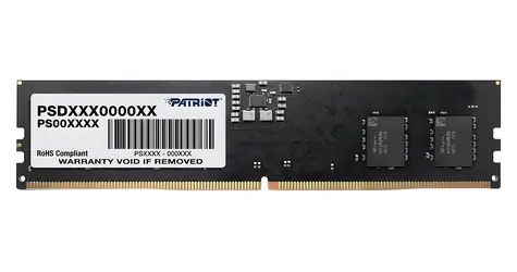 Patriot Signature 32GB (1x32GB) 5600MHz / DIMM / DDR5 / CL46 / On-die ECC / Unbuffered / 1.1V