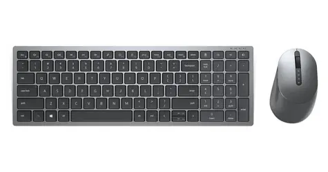 DELL KM7120W BE šedá / Set bezdrátové klávesnice a myši / BE / 2.4GHz / Bluetooth / USB