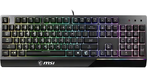 MSI Vigor GK30 černá / Herní klávesnice / drátová / membránová / USB / podsvícení / US layout