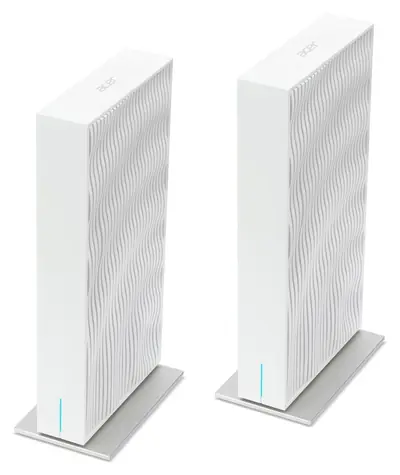 Acer Connect Wave 7 bílá (2ks) / Mesh router / Wi-Fi 7 / Tri-band 2,4 + 5 + 6 GHz / až 6400 Mbps
