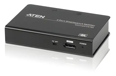 ATEN 2 Port DisplayPort Splitter 4K černá / Rozdělovač DisplayPort / 2 porty / 4K / 60 Hz