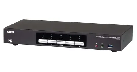 ATEN 4-Port USB 3.0 4K DisplayPort / KVM přepínač / Ethernet