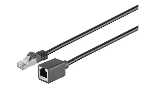 MicroConnect CAT6 F/UTP černá / Síťový kabel / RJ-45 / 0,5 m