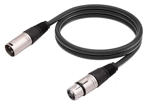 MicroConnect XLR kabel XLR (M) - XLR (F) černá / Symetrický audio kabel / 10 m