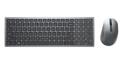 DELL KM7120W FR šedá / Set bezdrátové klávesnice a myši / FR / 2.4GHz / Bluetooth / USB