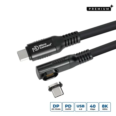 MicroConnect USB-C (M) - USB-C (M) 1m černá / Kabel USB