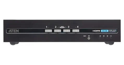 ATEN 4-Port USB 4K HDMI Secure / KVM switch / 4K UHD / Dual Display / 8x HDMI / USB