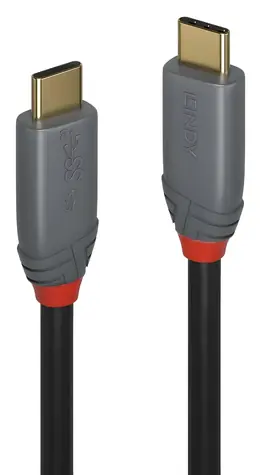 Lindy USB 3.2 Type-C černá / Kabel / USB-C - USB-C / 2 m / 5 A / 20 Gbit/s