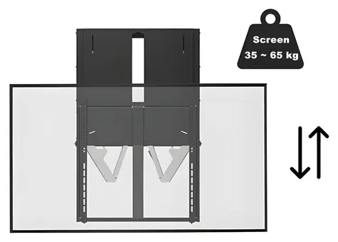 VivoLink FlexiLift Wall Mount černá / nástěnný držák pro TV / 200x200 mm / 65