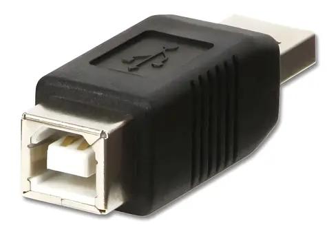 Lindy USB A-B černá / Adaptér / USB-A / USB-B