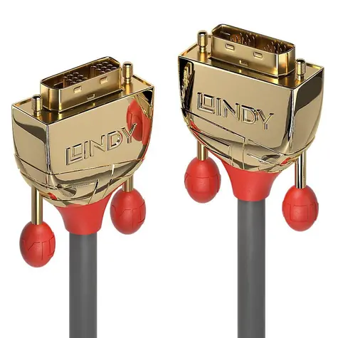 Lindy DVI-D Single Link 20 m / Kabel / DVI-D - DVI-D / 1920×1200 px / šedý