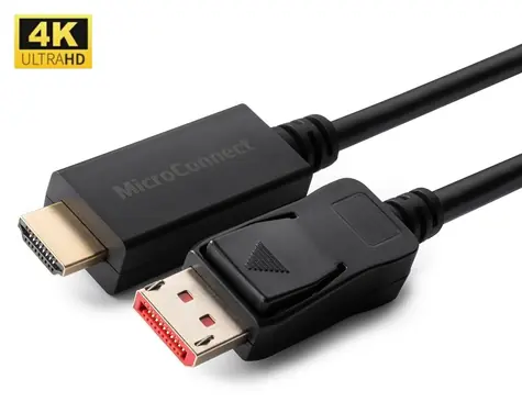 MicroConnect DisplayPort 1.4 na HDMI černá / Adaptér / 4K / 60 Hz / 0,5 m