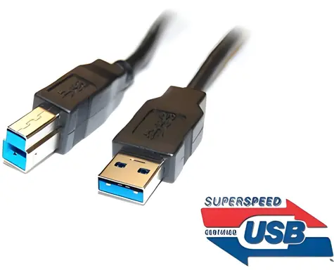 PremiumCord USB 3.0 A-B / Datový kabel / 3 m / Super-speed 5 Gbps